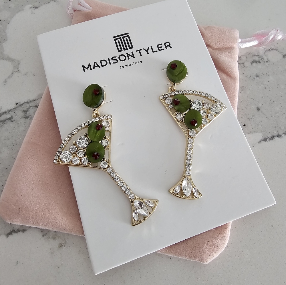 NWT Martini Earrings